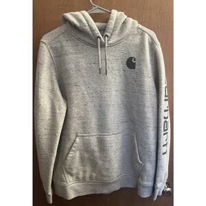 Carhartt Relaxed Fit Heavy Hoodie Adult 1X 16W-18W Long Sleeve Blend Grey Women